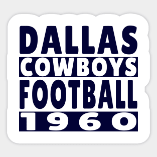 Dallas Football 1960 Classic Sticker